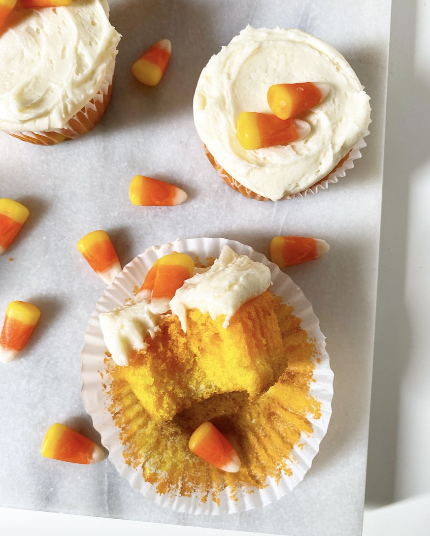 Candy Corn Cupcakes