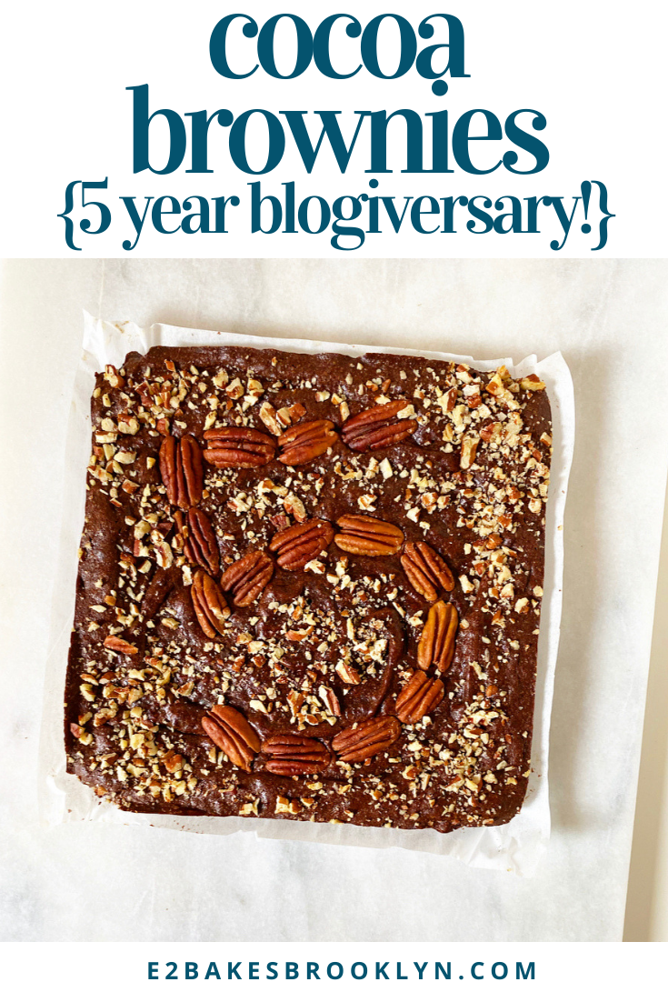 Cocoa Brownies {Five Year Anniversary!}