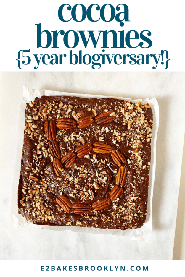 Cocoa Brownies {Five Year Anniversary!}