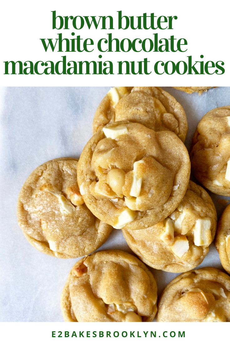 Brown Butter White Chocolate Macadamia Nut Cookies