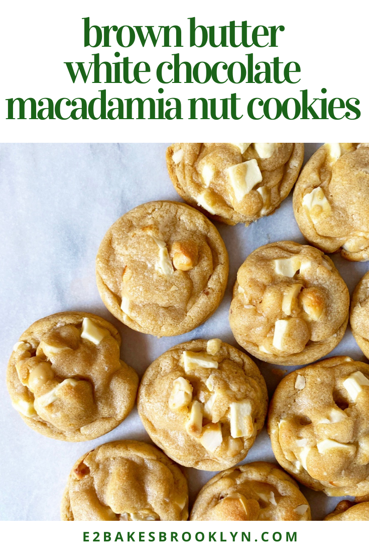 Brown Butter White Chocolate Macadamia Nut Cookies
