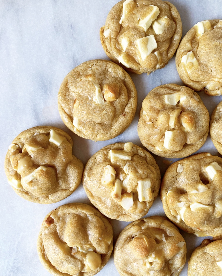 Brown Butter White Chocolate Macadamia Nut Cookies