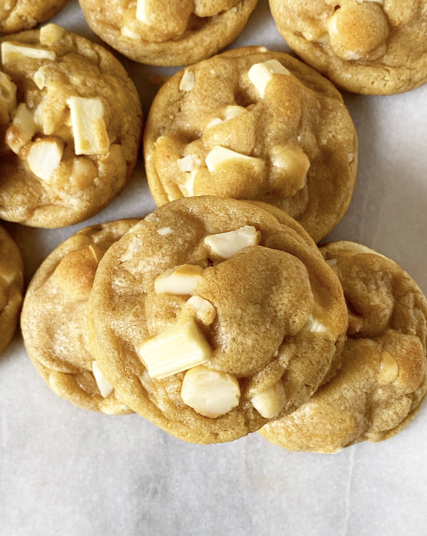 Brown Butter White Chocolate Macadamia Nut Cookies