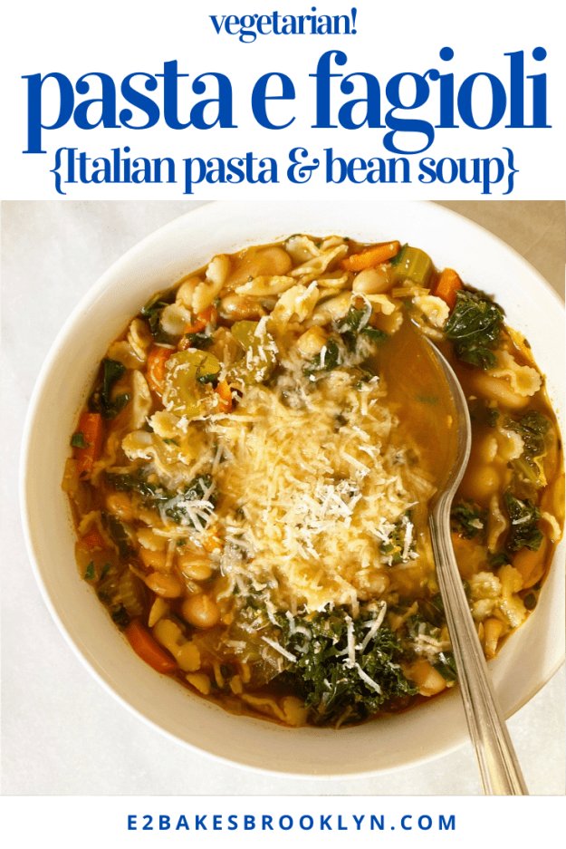 Pasta e Fagioli {Italian Pasta & Bean Soup}