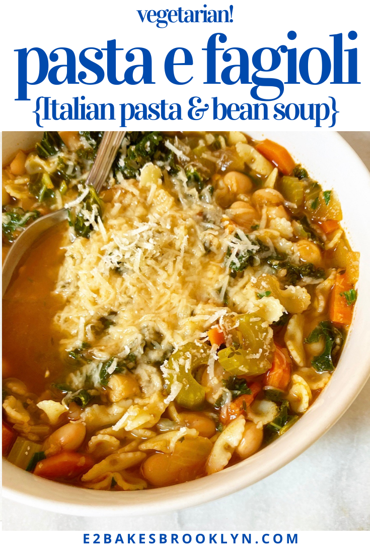 Pasta e Fagioli {Italian Pasta & Bean Soup}