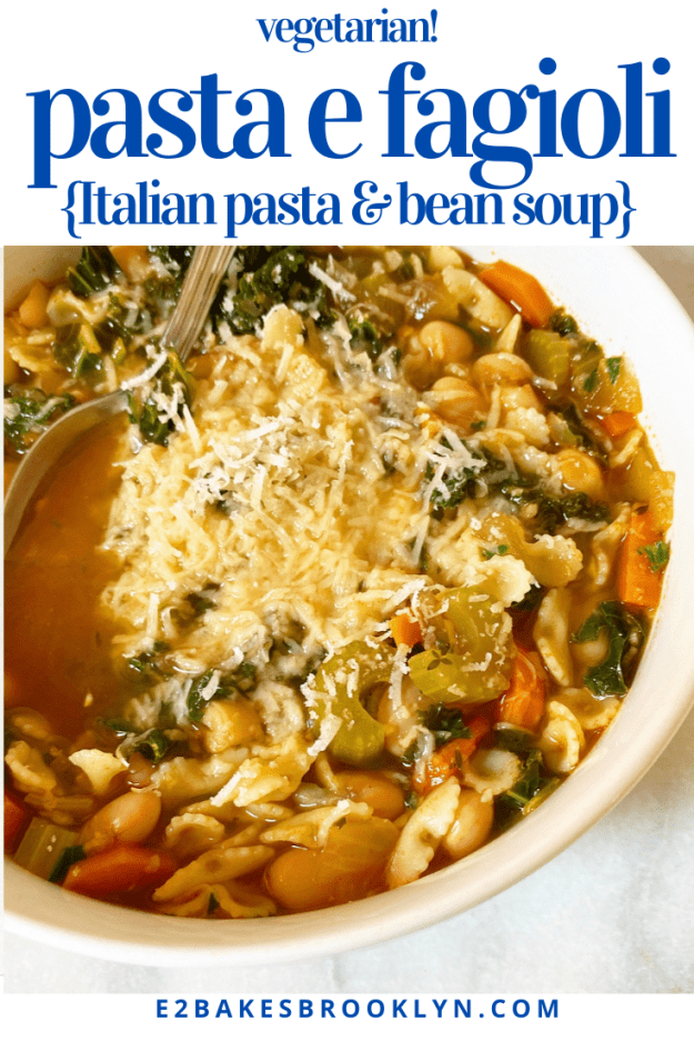 Pasta e Fagioli {Italian Pasta & Bean Soup}