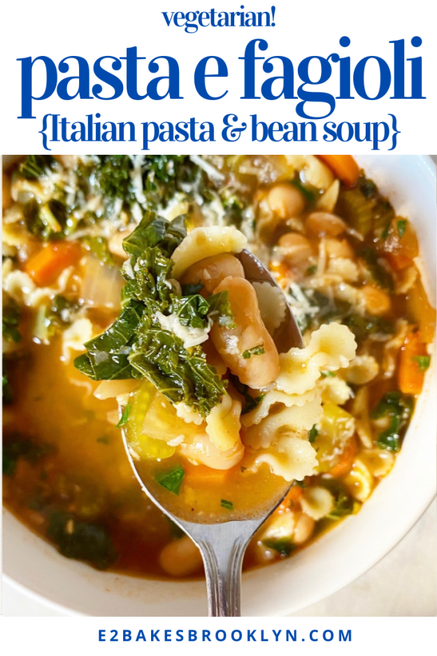Pasta e Fagioli {Italian Pasta & Bean Soup}