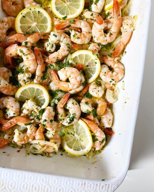 Baked Shrimp with Lemon & Garlic