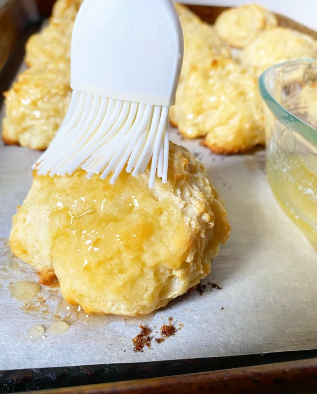 Honey Butter Drop Biscuits