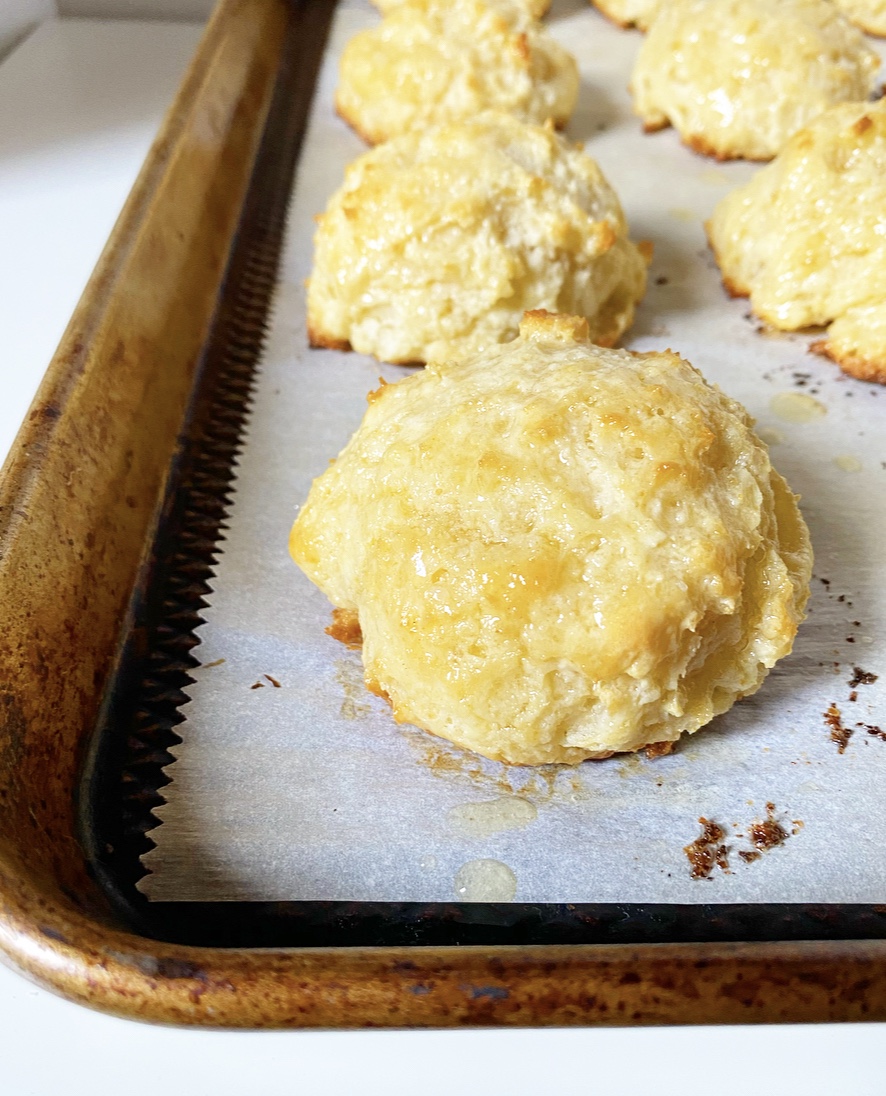 Honey Butter Drop Biscuits