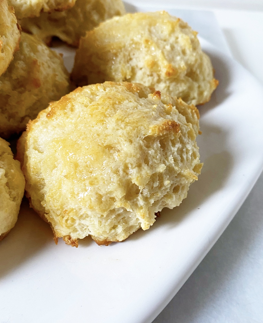 Honey Butter Drop Biscuits