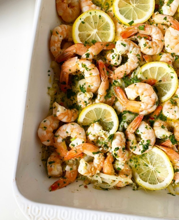 Baked Shrimp with Lemon & Garlic