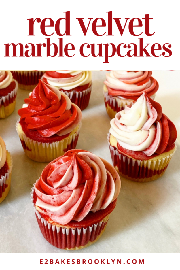 Red Velvet Marble Cupcakes