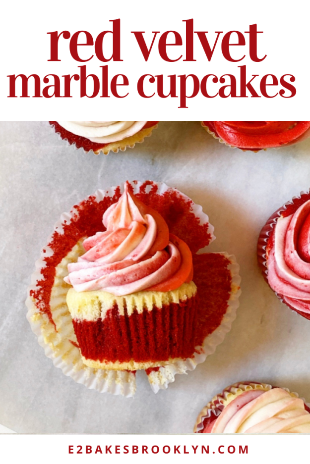 Red Velvet Marble Cupcakes