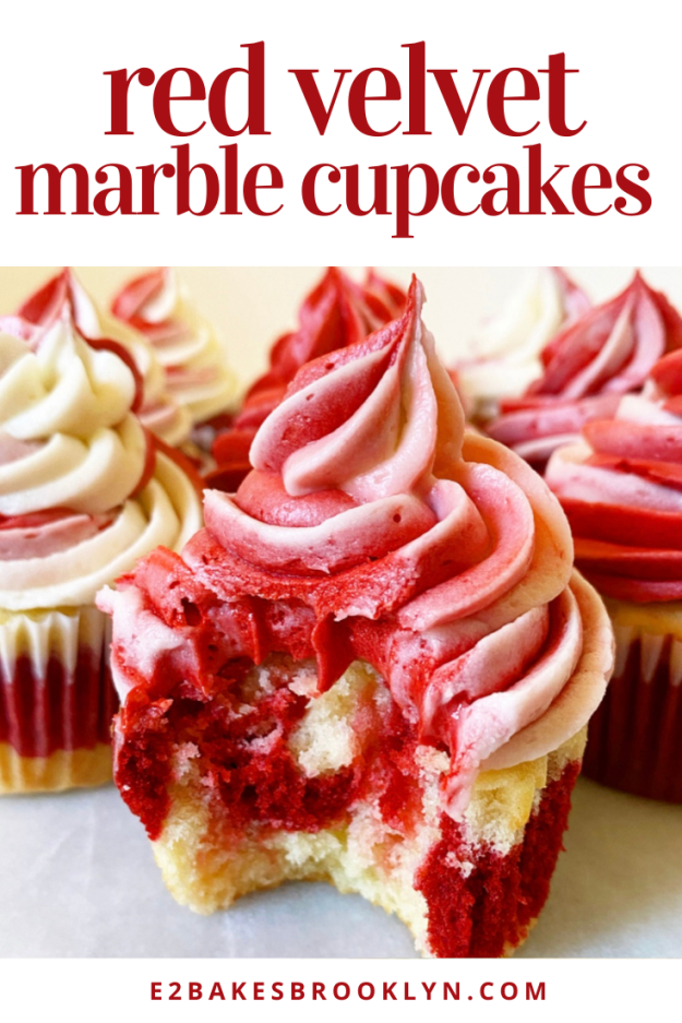Red Velvet Marble Cupcakes