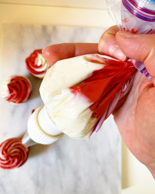 Red Velvet Marble Cupcakes