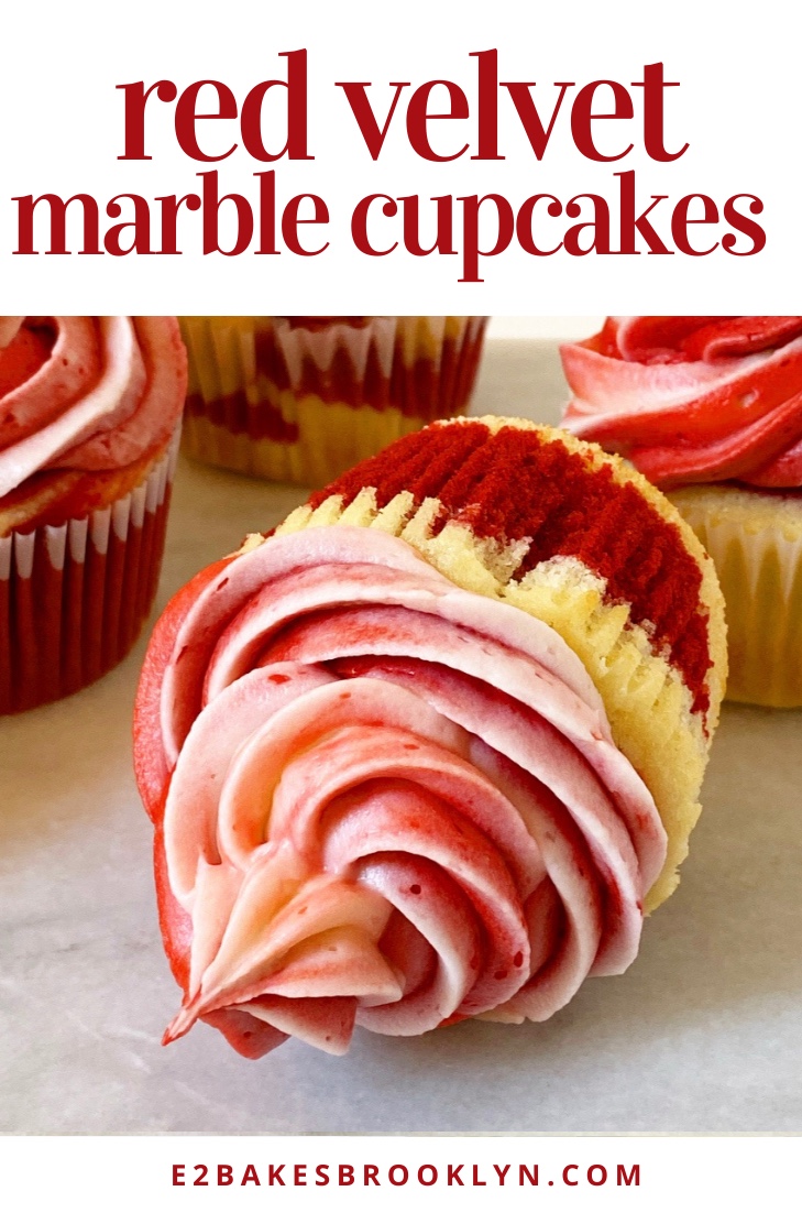 Red Velvet Marble Cupcakes