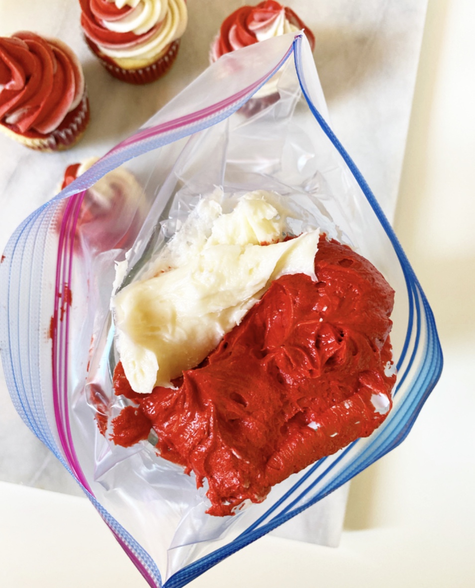 Red Velvet Marble Cupcakes