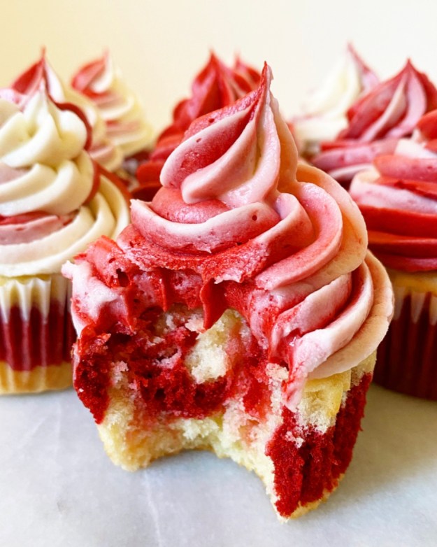 Red Velvet Marble Cupcakes