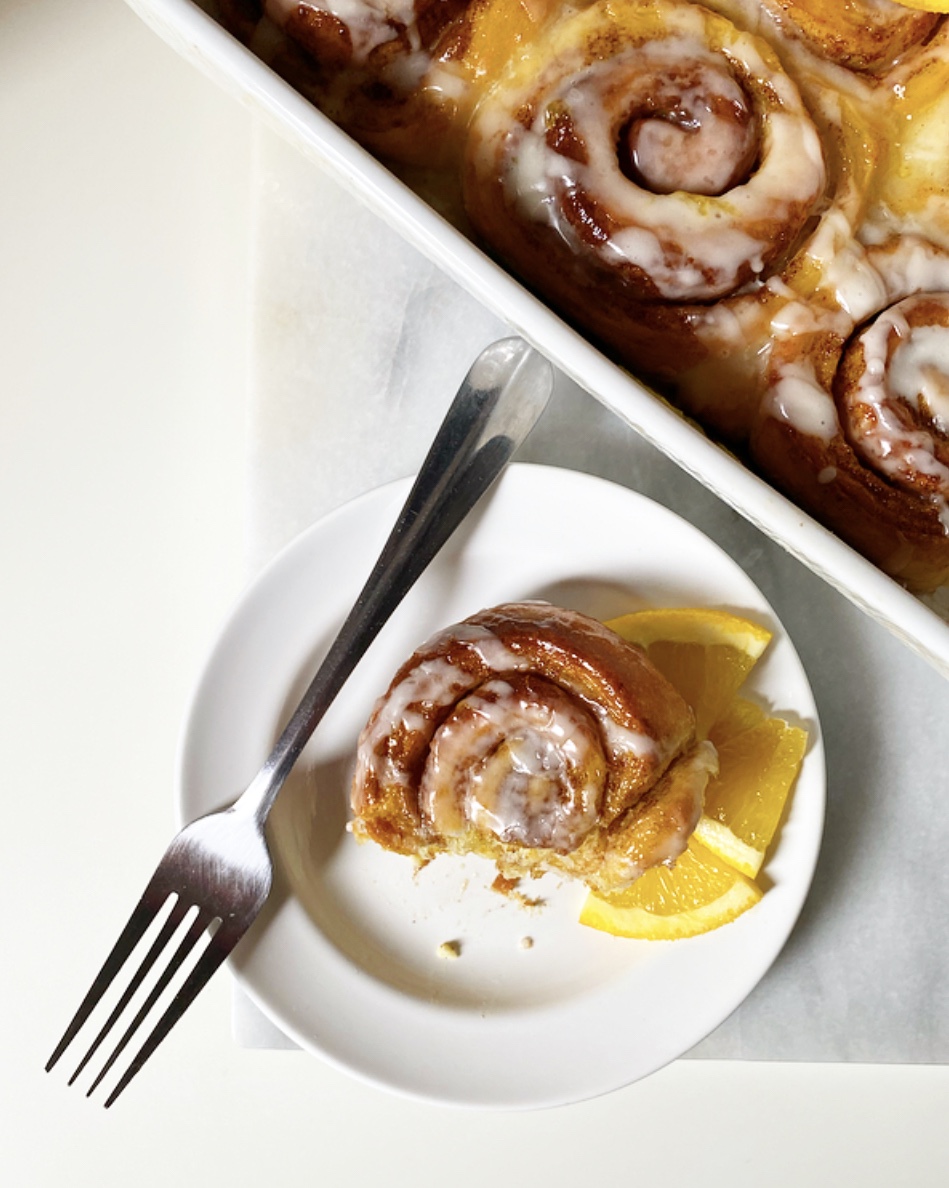 Fresh Orange Cinnamon Rolls
