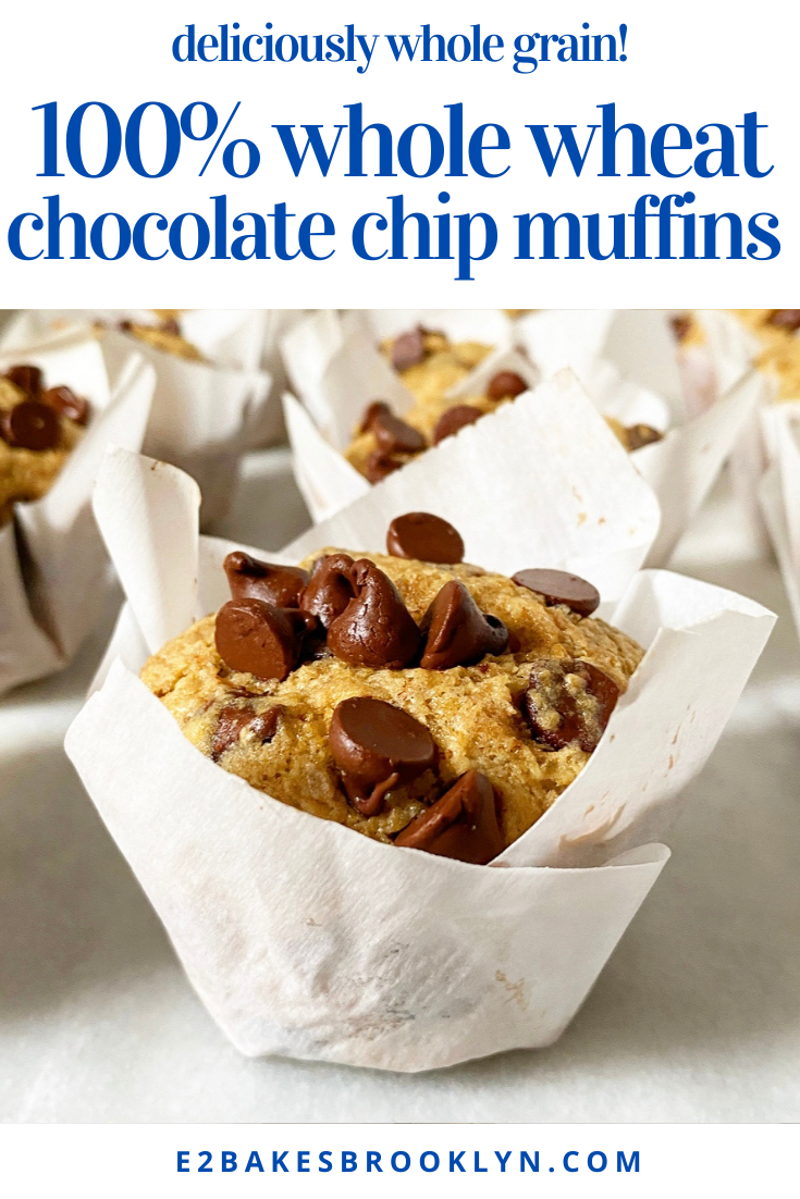 Whole Wheat Chocolate Chip Muffins