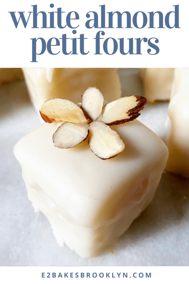 White Almond Petit Fours
