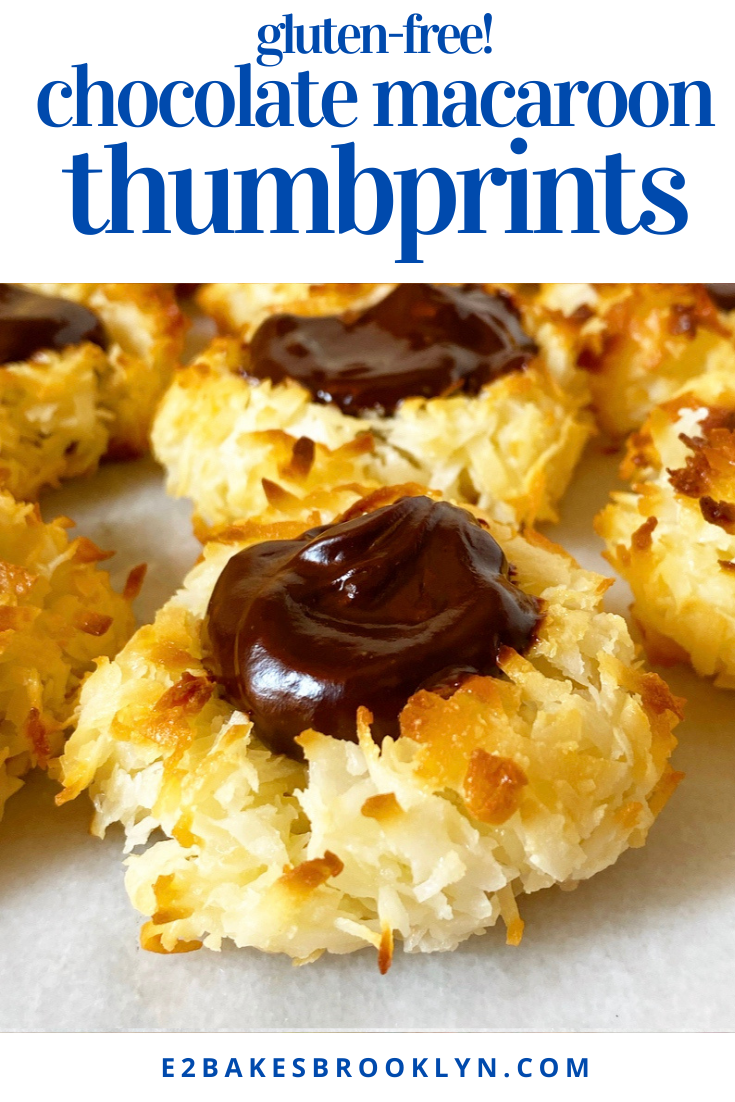 Chocolate Macaroon Thumbprints 