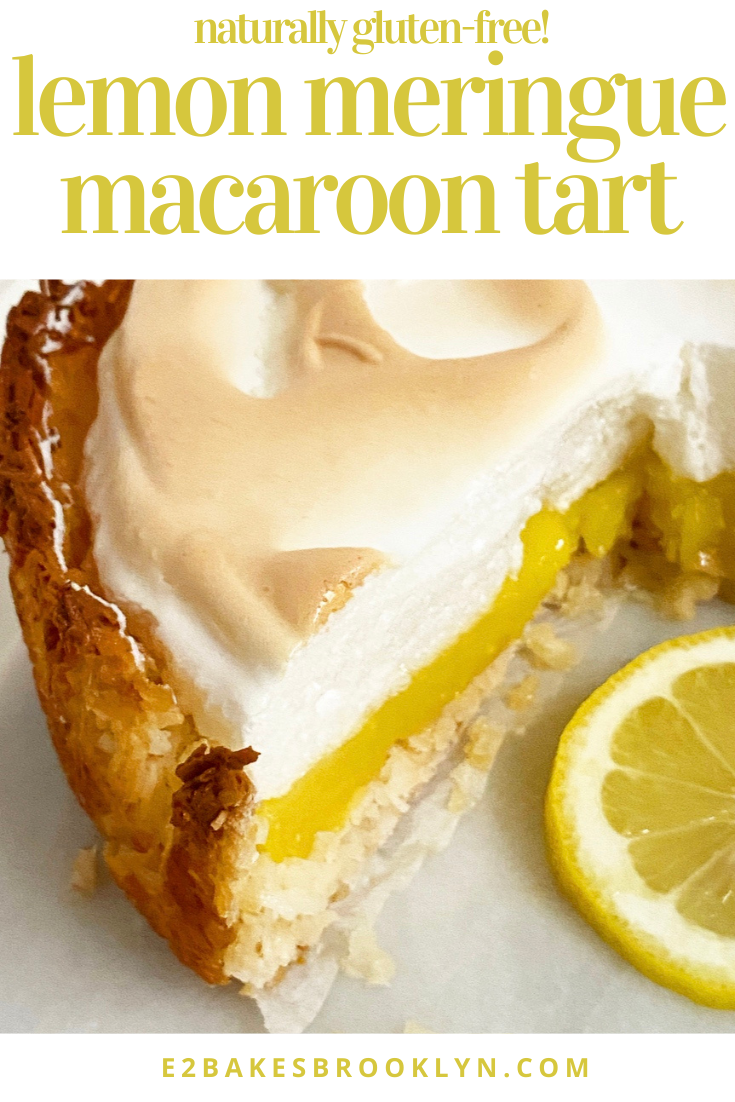 Lemon Meringue Macaroon Tart
