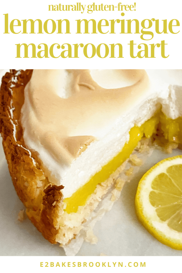 Lemon Meringue Macaroon Tart