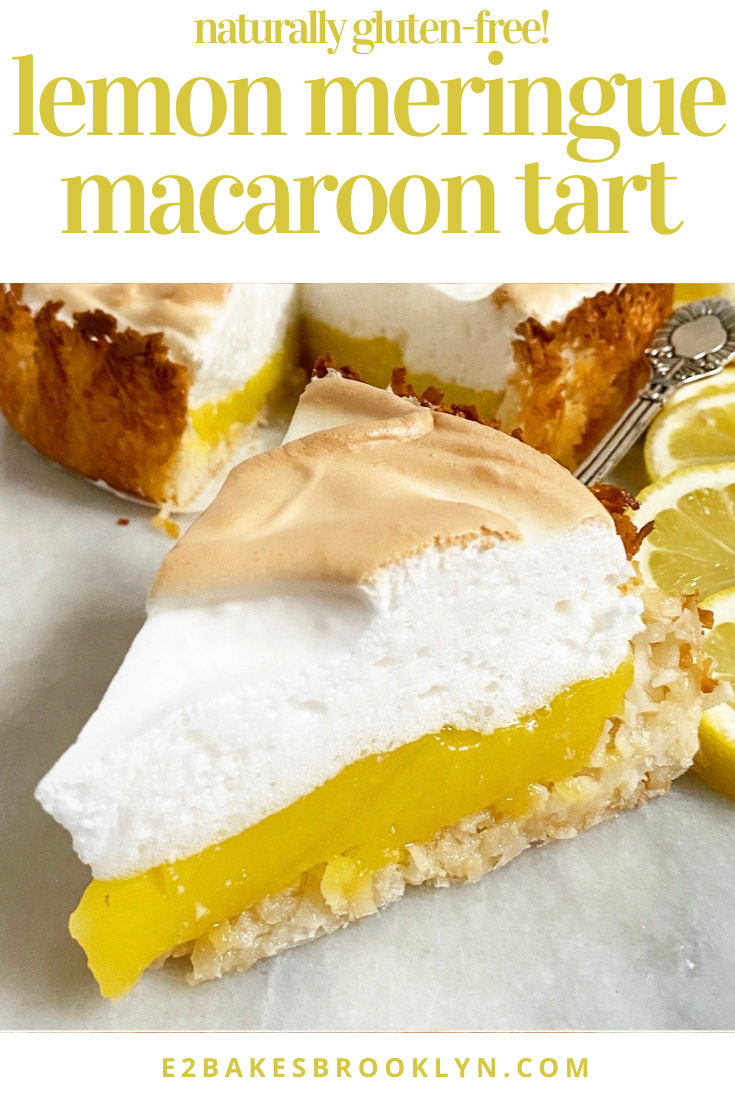 Lemon Meringue Macaroon Tart