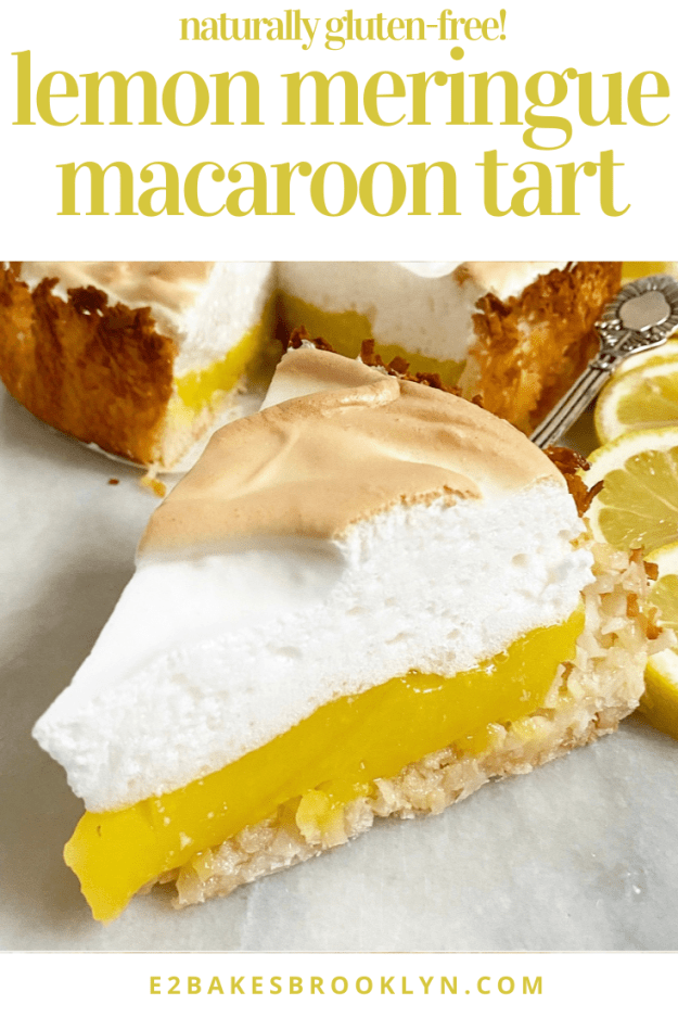 Lemon Meringue Macaroon Tart