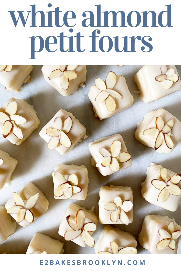 White Almond Petit Fours