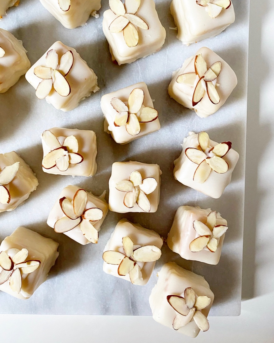 White Almond Petit Fours