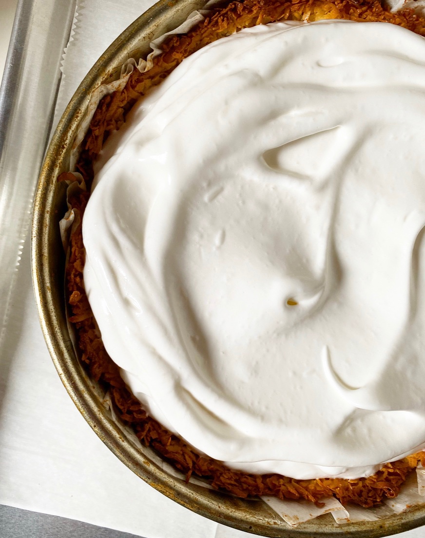 Lemon Meringue Macaroon Tart