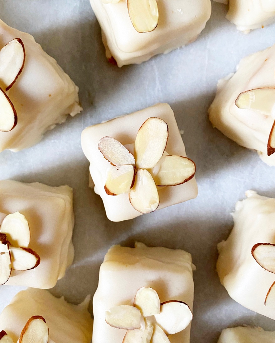White Almond Petit Fours