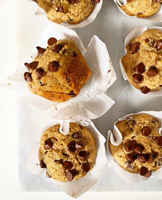 Whole Wheat Chocolate Chip Muffins