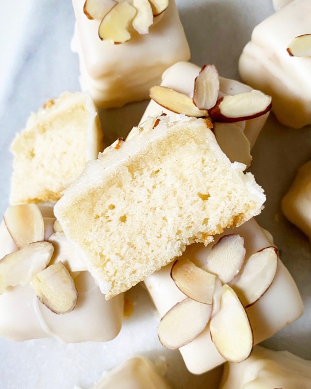 White Almond Petit Fours