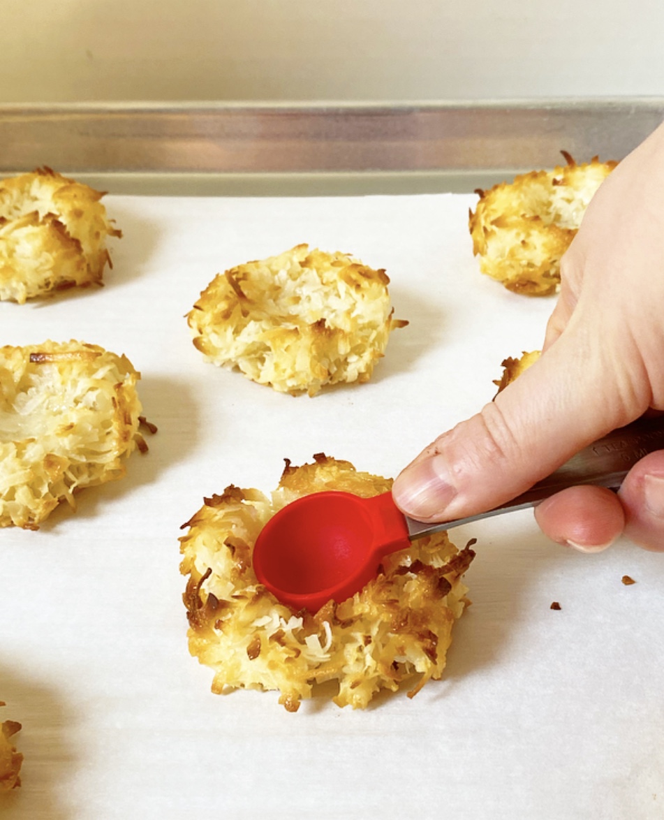 Chocolate Macaroon Thumbprints 