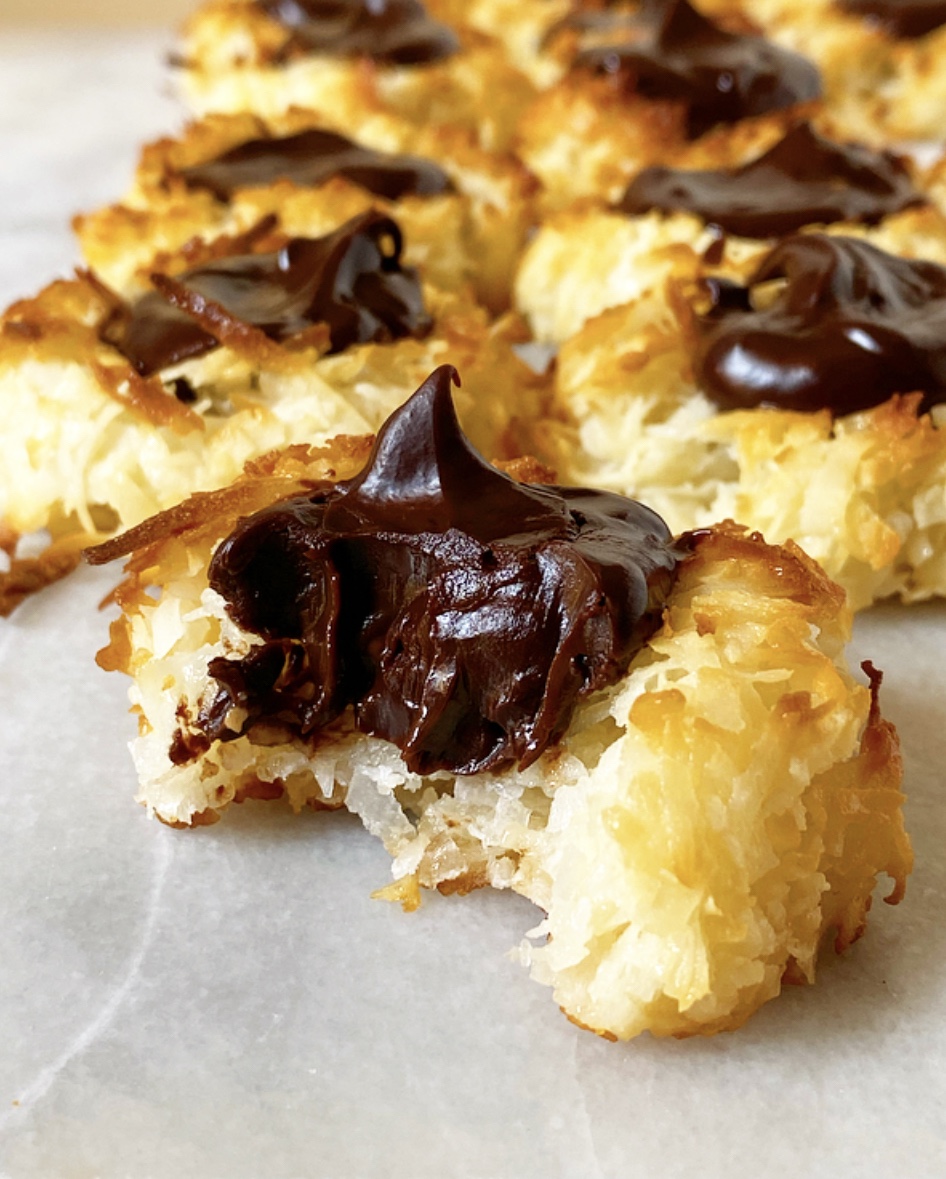Chocolate Macaroon Thumbprints 