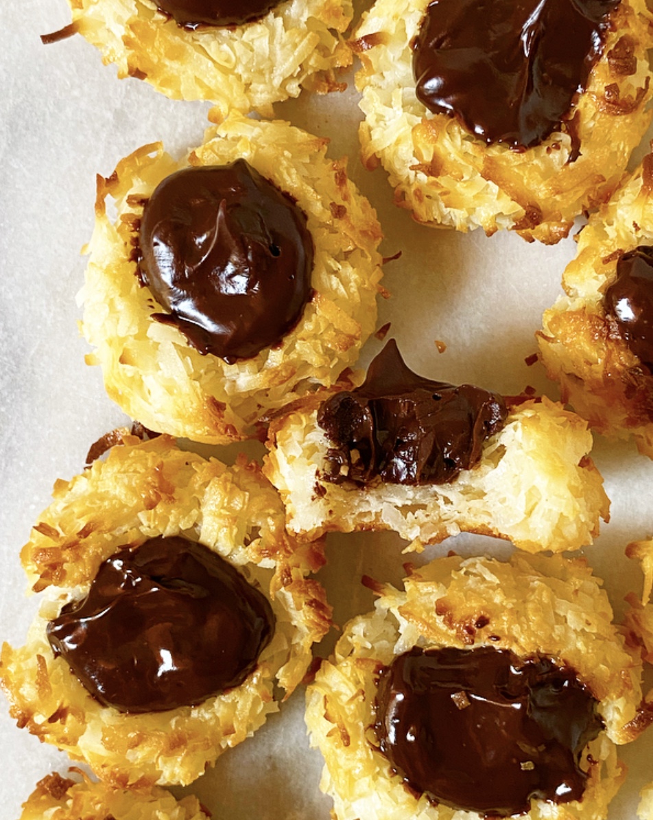 Chocolate Macaroon Thumbprints 