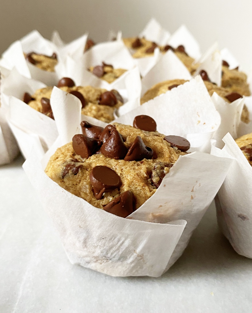 Whole Wheat Chocolate Chip Muffins