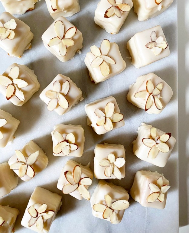 White Almond Petit Fours