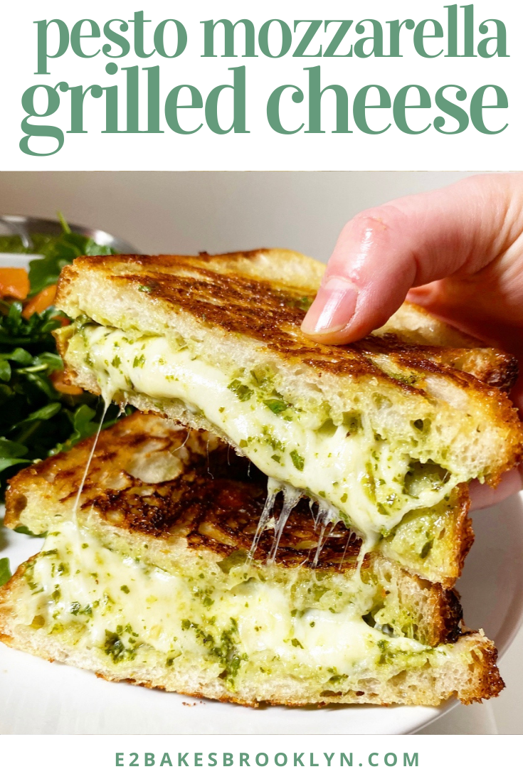 Pesto Mozzarella Grilled Cheese