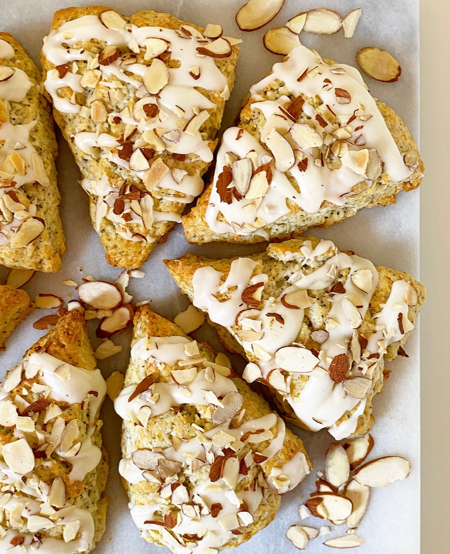 Almond Poppy Seed Scones