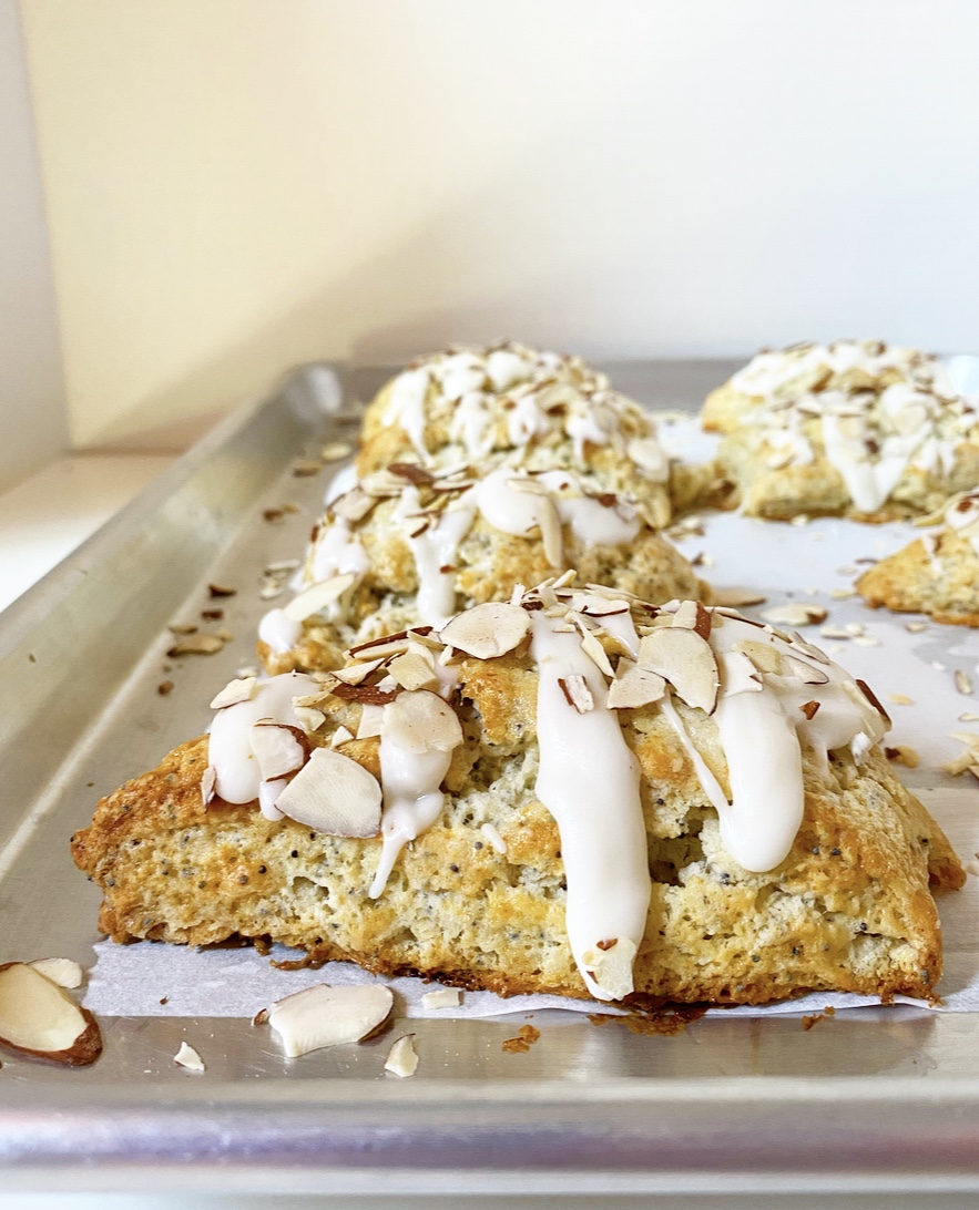 Almond Poppy Seed Scones