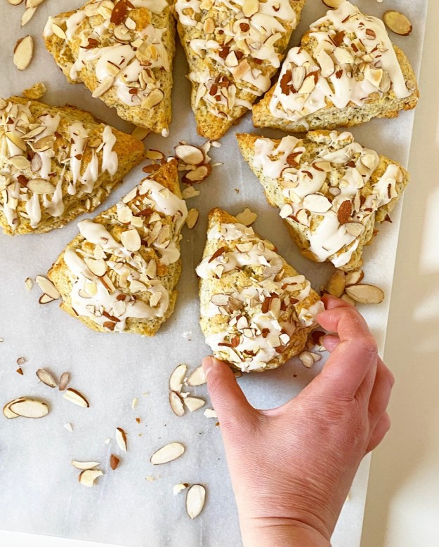 Almond Poppy Seed Scones