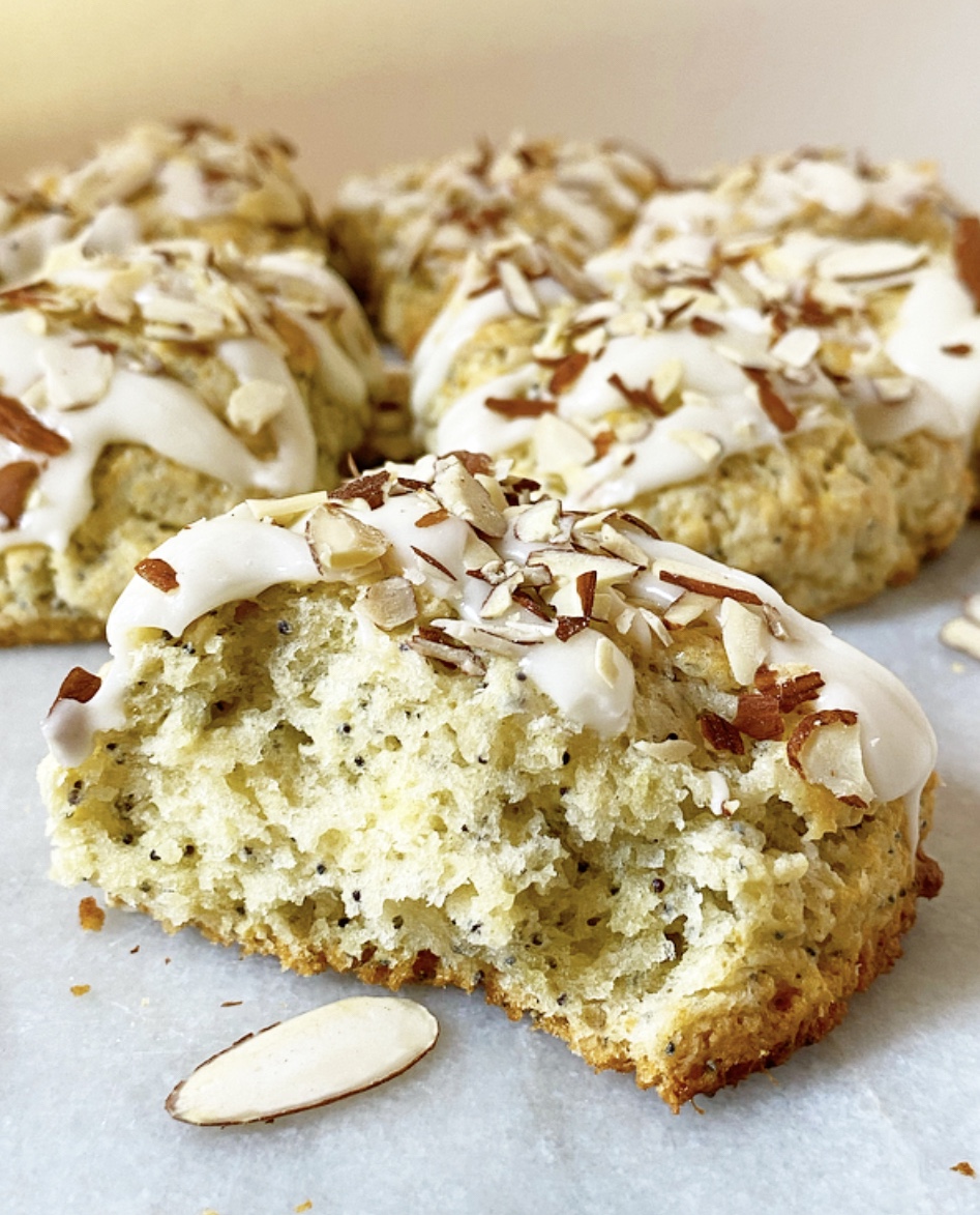Almond Poppy Seed Scones