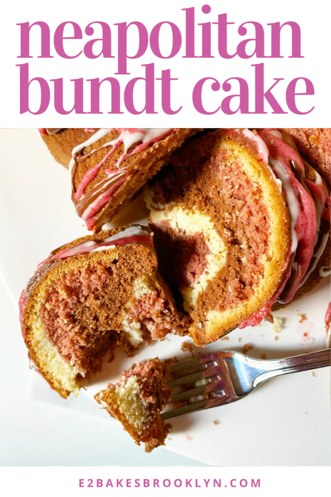 Neapolitan Bundt Cake