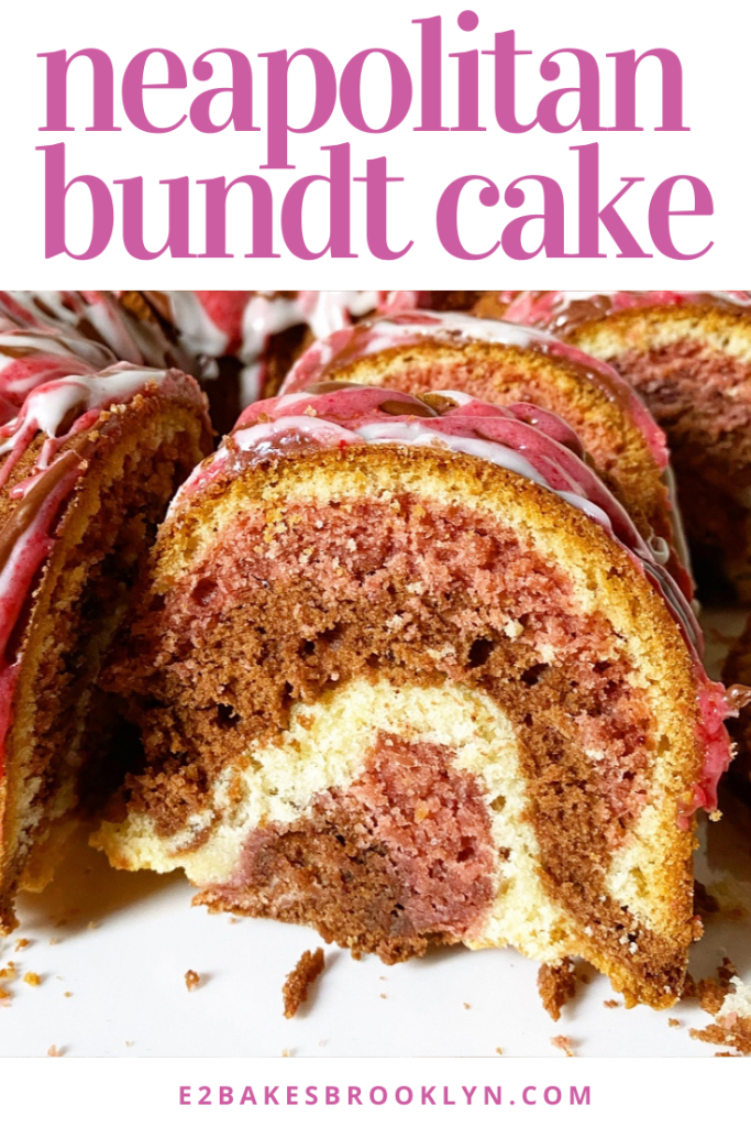 Neapolitan Bundt Cake