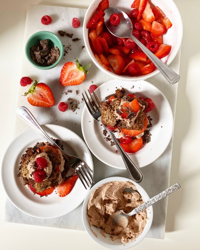 Double Chocolate Berry Shortcakes​